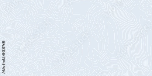 Obraz na płótnie Curvas de nivel sobre fondo claro. Mapa topográfico w salonie