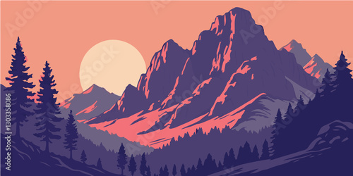 landscape with mountains