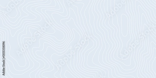 Obraz na płótnie Curvas de nivel sobre fondo claro. Mapa topográfico w salonie