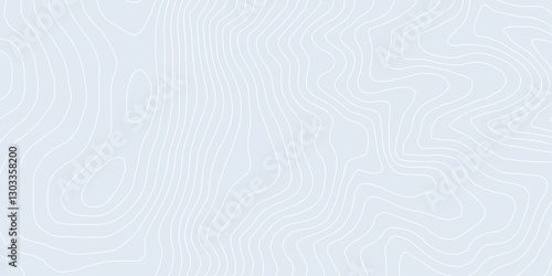 Obraz na płótnie Curvas de nivel sobre fondo claro. Mapa topográfico w salonie