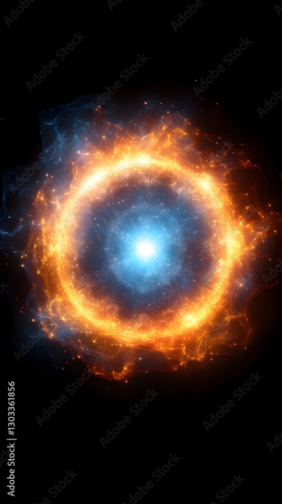 Fototapeta premium Cosmic Ring of Fire and Ice