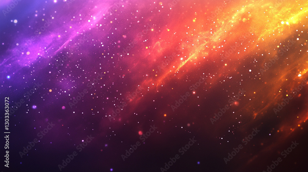 Fototapeta premium A vibrant holographic solar flare bursts through a cosmic display, symbolizing the intersection of futuristic technology and natural energy, capturing the awe-inspiring force of the universe's power. 