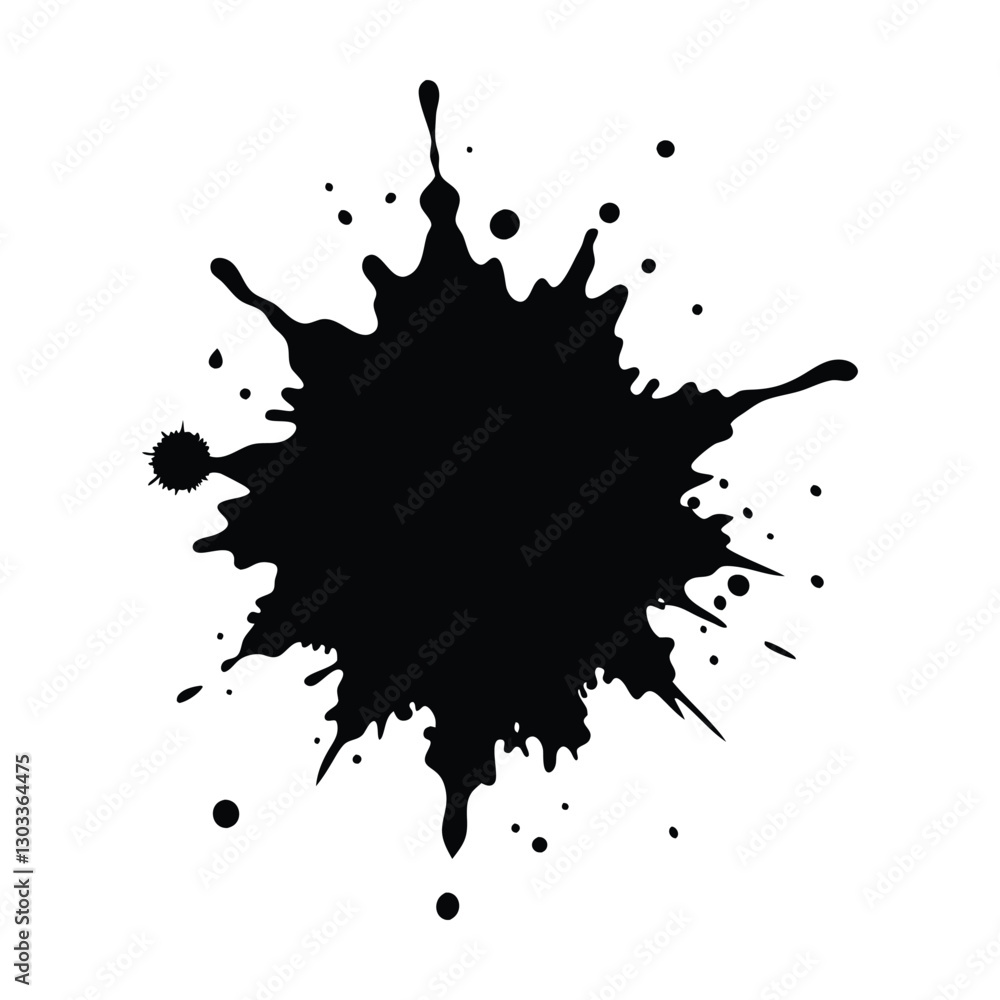Black and White Grunge Ink Splat Vector Illustration ? Clipart, Cartoon & Line Art Design 2.eps Black and White Grunge Ink Splat Vector Illustration ? Clipart, Cartoon & Line Art Design 2.eps