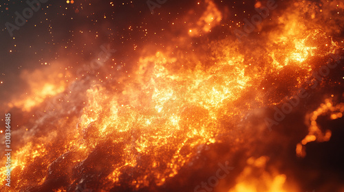 Wallpaper Mural A vibrant holographic solar flare bursts through a cosmic display, symbolizing the intersection of futuristic technology and natural energy, capturing the awe-inspiring force of the universe's power.
 Torontodigital.ca