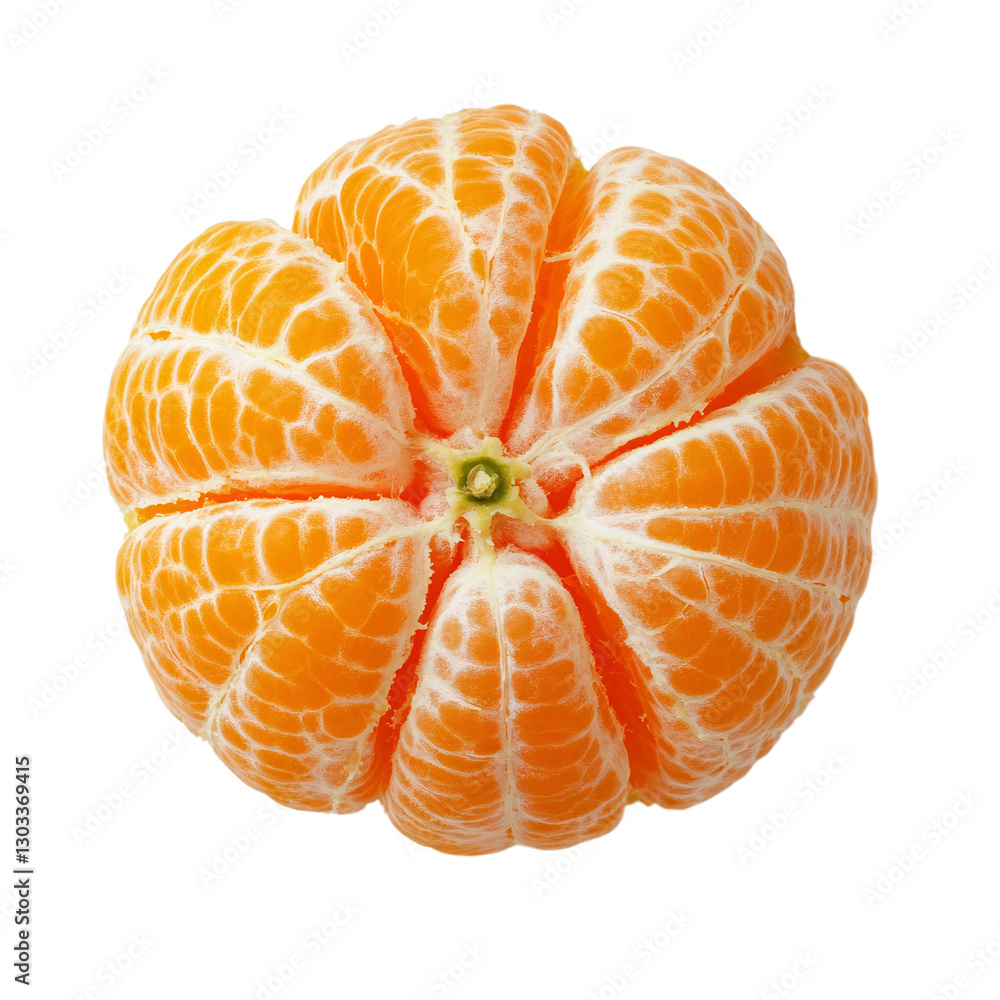 Peeled mandarin orange isolated on transparent background. Peeled mandarin orange isolated on transparent background.