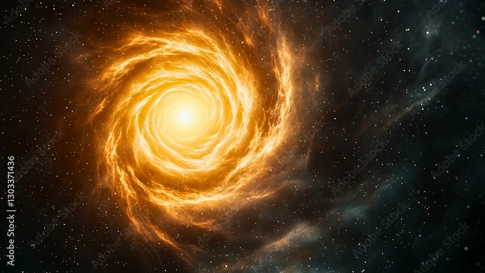 Obraz premium a spiral galaxy in outer space.