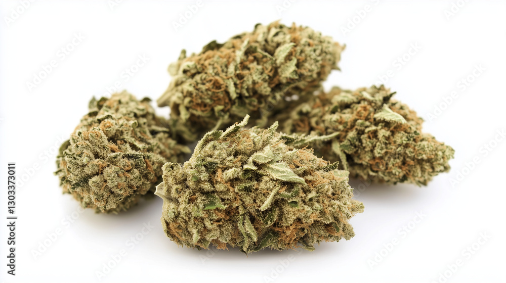 Closeup of cannabis, green leaves and trichome-rich buds. Organic marijuana grow, nature's healing power, rich in THC and CBD Closeup of cannabis, green leaves and trichome-rich buds. Organic marijuana grow, nature's healing power, rich in THC and CBD