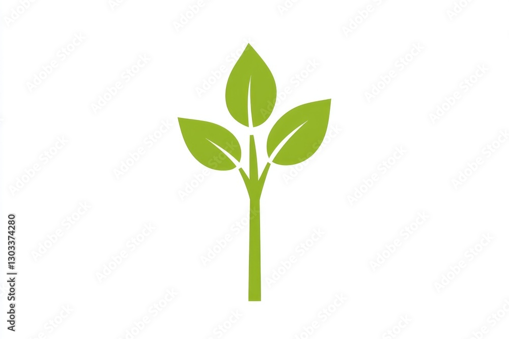 The logo features a green sprout with three leaves, symbolizing growth, healthy eating, and the potential for new beginnings in an eco-friendly context The logo features a green sprout with three leaves, symbolizing growth, healthy eating, and the potential for new beginnings in an eco-friendly context