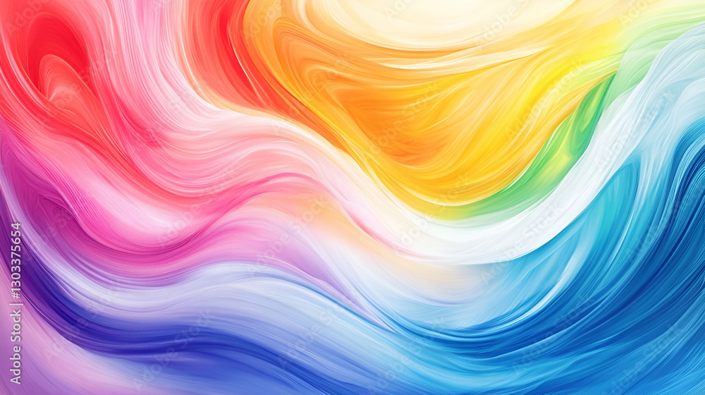 Obraz premium Vibrant abstract background featuring flowing colors in a harmonious blend, ideal for art or design projects.