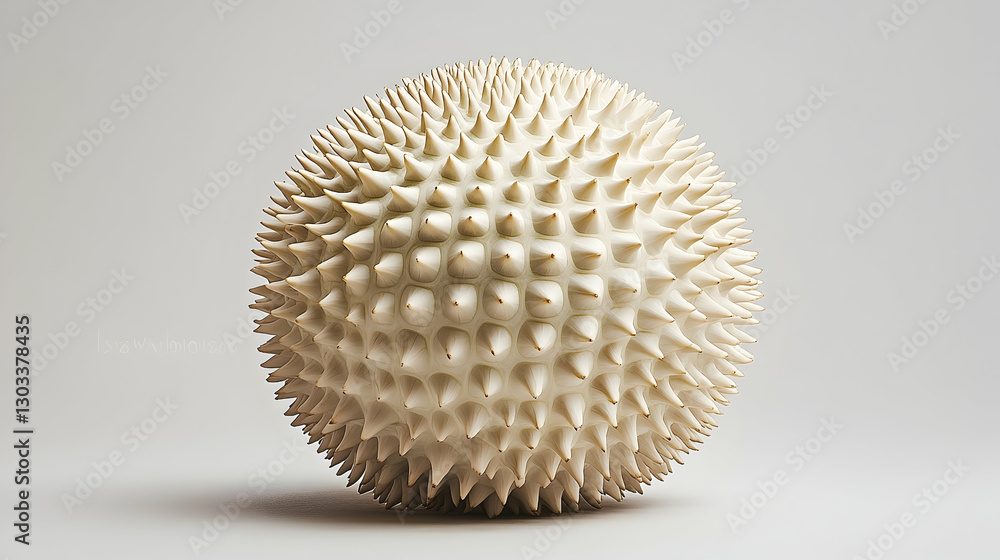 Fototapeta premium Abstract Sphere, Studio Shot, Light Beige