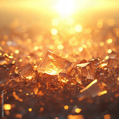 golden christmas lights