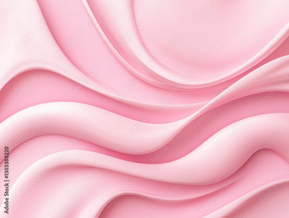 Soft pink waves of fabric create a serene and calming background for design Soft pink waves of fabric create a serene and calming background for design
