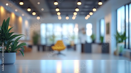 Wallpaper Mural Modern workspace photography bright atmosphere in minimalist office interiors Torontodigital.ca