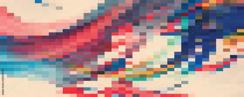 Fototapeta premium Led digital display. Lcd screen texture. TV pixel background. Violet television videowall. Monitor with dots. Electronic purple diode effect. Projector grid template. Vector illustration.