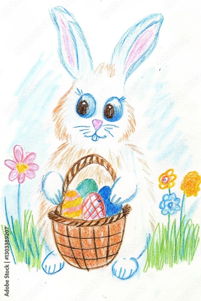 easter bunny and easter eggs Easter eggs, Happy Easter card, colored eggs, eggs in a basket easter bunny and easter eggs Easter eggs, Happy Easter card, colored eggs, eggs in a basket