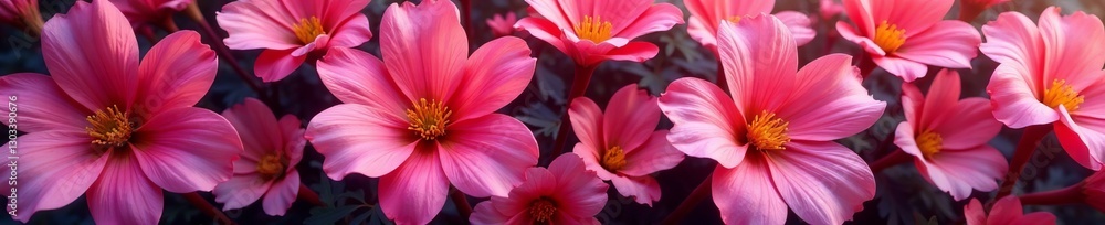 Vibrant blooming petals on seamless background, floral, design Vibrant blooming petals on seamless background, floral, design
