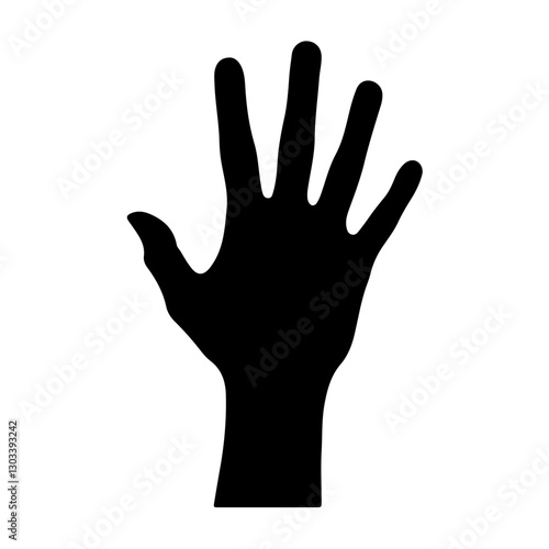  me five silhouette vector icon sign symbol illustration design.Artwork