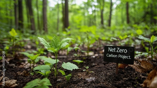 Net Zero Carbon Project in Forest Woodland Green Environment for Ecological Sustainability Initiative
