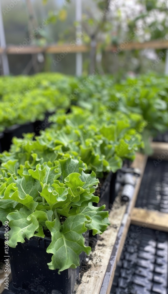 Sustainable Hydroponic Farming with LED Lighting in a Modern Greenhouse Sustainable Hydroponic Farming with LED Lighting in a Modern Greenhouse