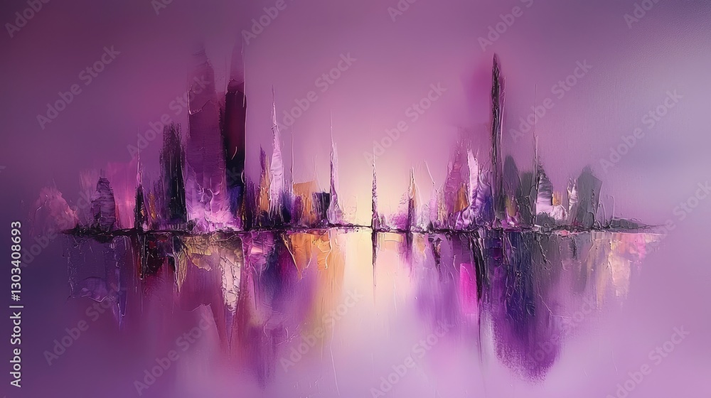 Fototapeta premium Abstract purple hues blending smoothly with a refined, artistic texture.