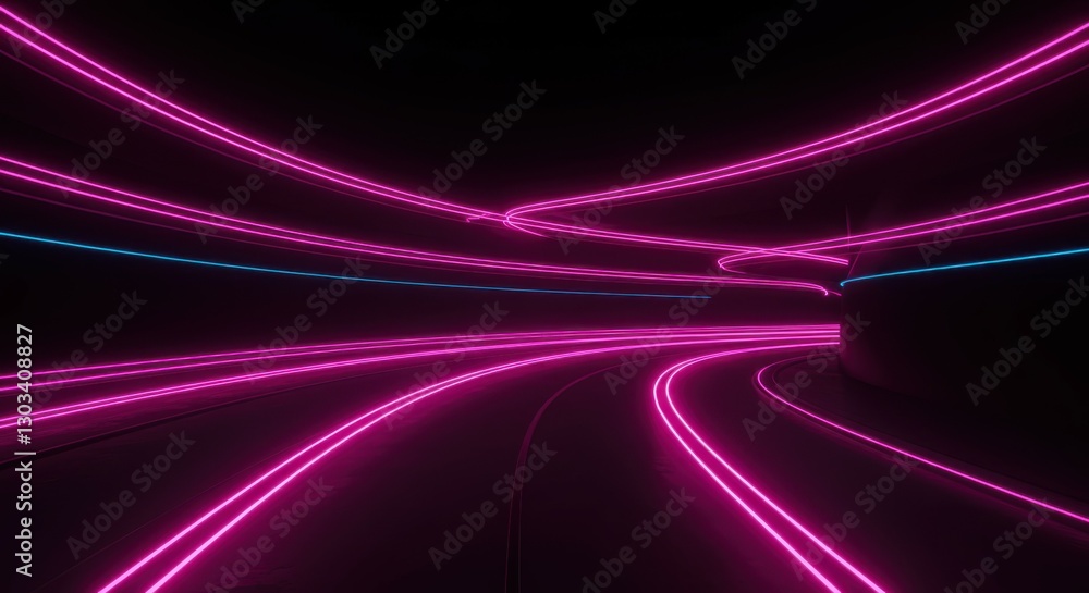 neon pink lines, abstract tunnel, glowing energy streams, futuristic vortex, digital art, cyberpunk aesthetic, dark background, vibrant magenta, geometric patterns, sci-fi concept, perspective vanishi neon pink lines, abstract tunnel, glowing energy streams, futuristic vortex, digital art, cyberpunk aesthetic, dark background, vibrant magenta, geometric patterns, sci-fi concept, perspective vanishi