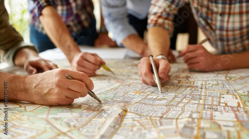Teamwork on City Map Planning