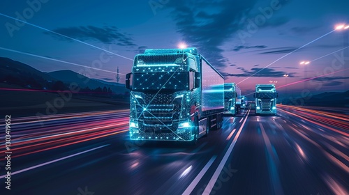 Innovative digital logistics  enhancing fleet management with trucks and gps technology