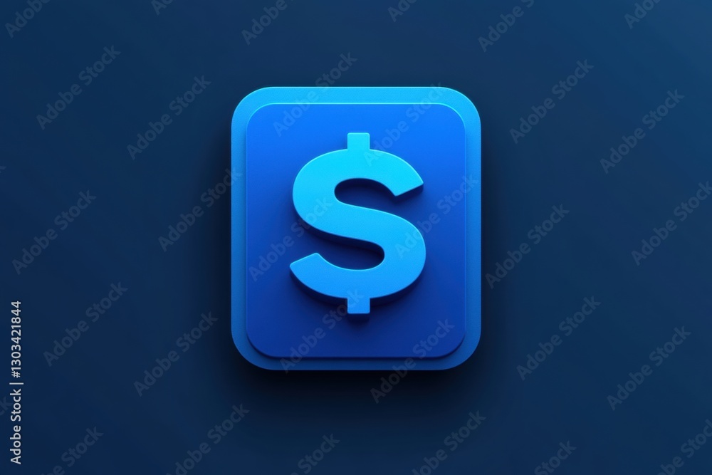 A sleek, modern green app icon with a 3D dollar sign. The glossy, rounded square design symbolizes finance, budgeting, and savings, ideal for financial applications. A sleek, modern green app icon with a 3D dollar sign. The glossy, rounded square design symbolizes finance, budgeting, and savings, ideal for financial applications.