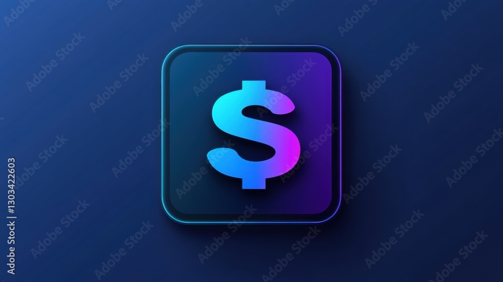 A sleek, modern green app icon with a 3D dollar sign. The glossy, rounded square design symbolizes finance, budgeting, and savings, ideal for financial applications. A sleek, modern green app icon with a 3D dollar sign. The glossy, rounded square design symbolizes finance, budgeting, and savings, ideal for financial applications.
