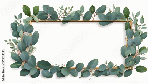 A Refreshing Fresh Eucalyptus Border Frame for Creative Presentations