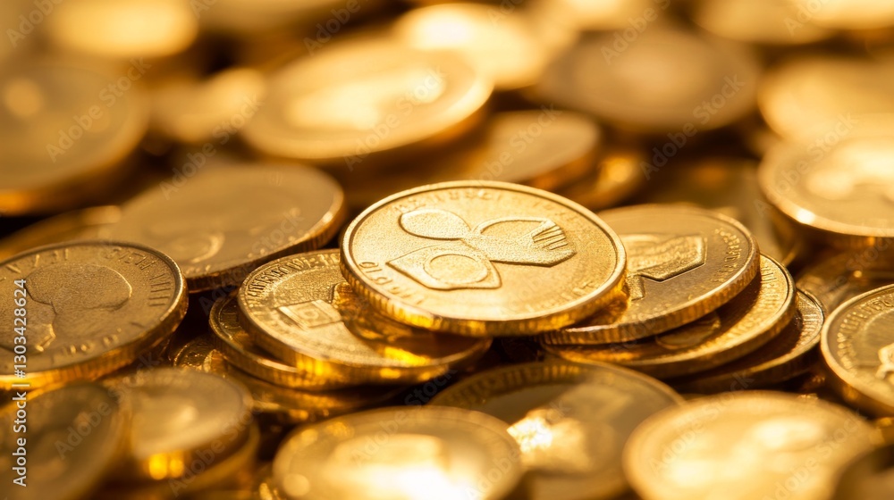 A pile of gold coins symbolizes saving money.
A pile of gold coins symbolizes saving money.