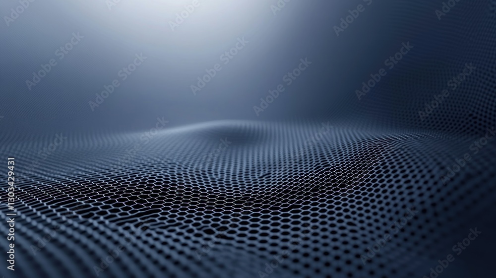 Abstract hexagonal grid surface, dark blue Abstract hexagonal grid surface, dark blue