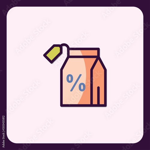 Discount percentage design symbol sale promo bargain special offer vector