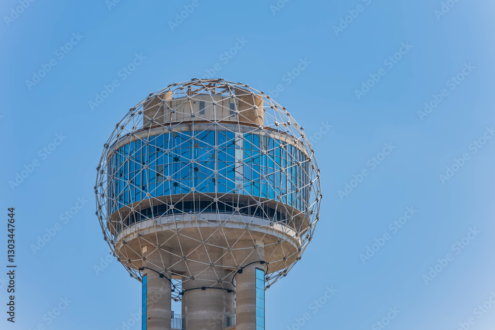 Sunny view of the famous Reunion Tower