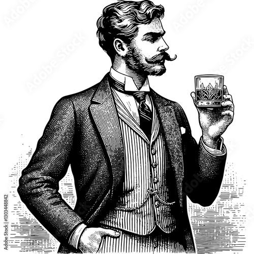 Man Holding Glass Of Whiskey