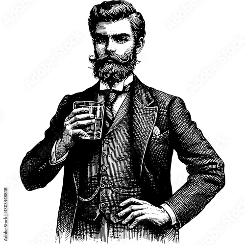 Man Holding Glass Of Drink