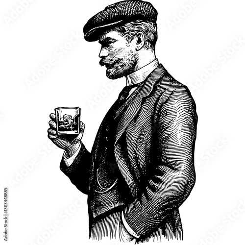 Man Holding Glass Of Drink