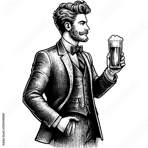 Man Holding Glass Of Beer