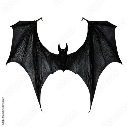 Obraz na płótnie Large bat wings in dark background.