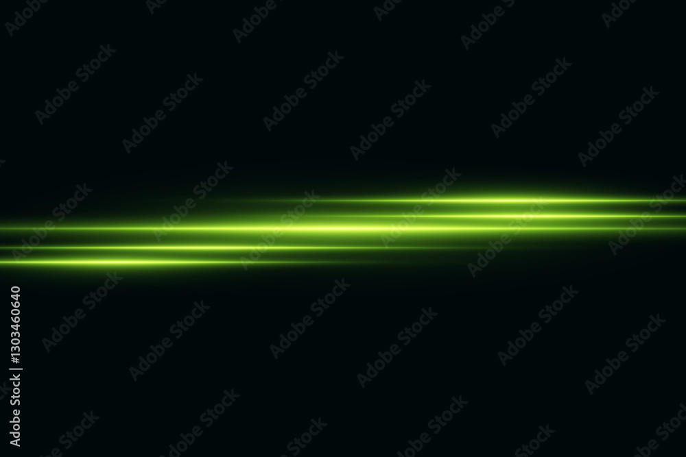 Neon green lines with flash effect. Light effect of laser beams. Neon green lines with flash effect. Light effect of laser beams.
