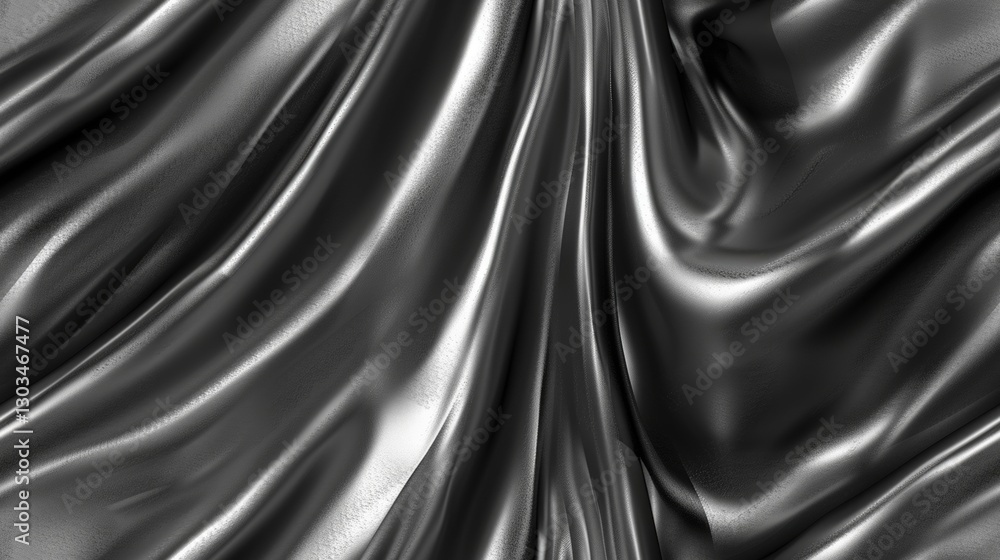 Fototapeta premium Curvy waves of vibrant color flow seamlessly, creating an engaging display that draws the eye and invites exploration of the dynamic forms.