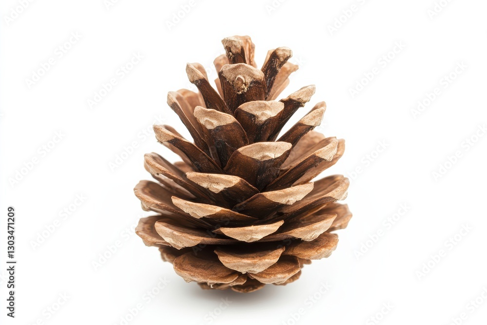 A beautifully detailed pine cone resting on a white surface, showcasing nature's artistry in autumn isolated on transparent background A beautifully detailed pine cone resting on a white surface, showcasing nature's artistry in autumn isolated on transparent background