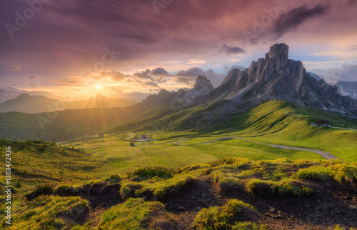 Lush green valley, beautifu...