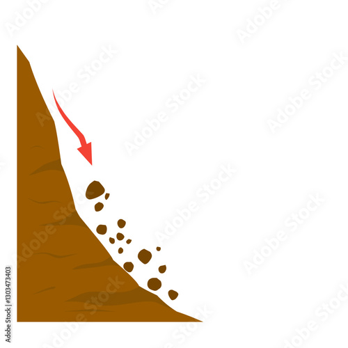 illustration of erosion and land movement