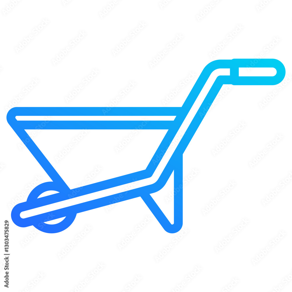 Wheel Barrow Icon Wheel Barrow Icon