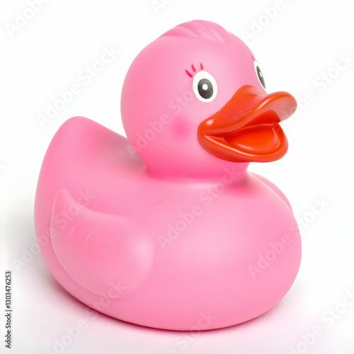 Flamingo pink inflatable 3d render with background