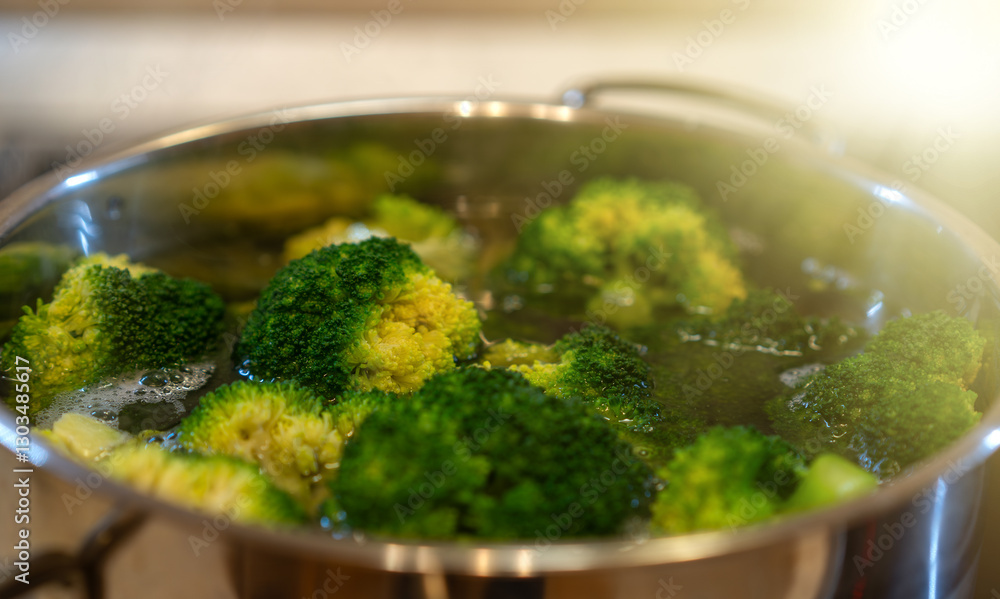 Blanching.
Short-term treatment of the product with boiling water or steam.Green cabbage broccoli. Blanching.
Short-term treatment of the product with boiling water or steam.Green cabbage broccoli.
