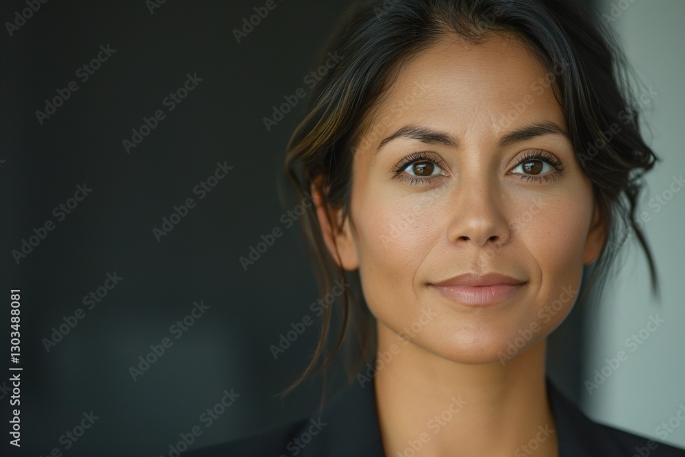 Confident young woman with brown hair and a warm smile, wearing a professional outfit and a subtle expression of determination. Confident young woman with brown hair and a warm smile, wearing a professional outfit and a subtle expression of determination.