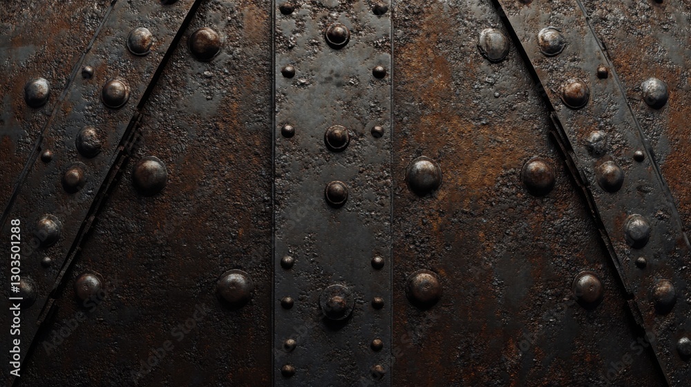 Fototapeta premium Rusted Metal Texture for Industrial Background.