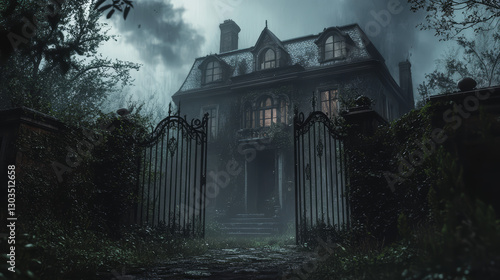 A Victorian Mansion In The Dark Aesthetics